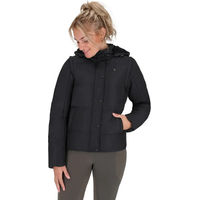 Produktbild von QHP Rayah Winterjacke für Damen mit abnehmbaren Ärmeln Schwarz wasserabweisend