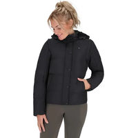 Produktbild von QHP Rayah Winterjacke für Damen mit abnehmbaren Ärmeln in Schwarz wasserabweisend