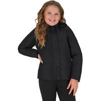 Produktbild von QHP Rayah Winterjacke für Mädchen mit abnehmbaren Ärmeln schwarz wasserabweisend