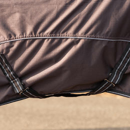 QHP Regendecke Turnoutdecke Collection mit Fleecefutter 135 cm Cherry – Bild 1 von 8