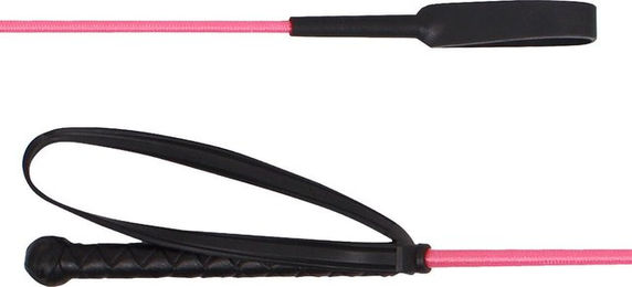 QHP Reitgerte für Kinder aus Nylon in Rosa 65 cm – Bild 1 von 3