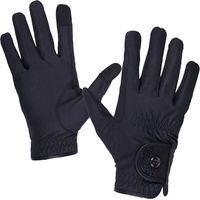 Produktbild von QHP Reithandschuhe Glitz Schwarz XL mit Touchscreen-Funktion