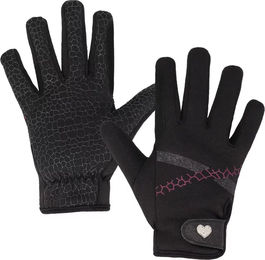 Produktbild von QHP Reithandschuhe Lize für Kinder in Schwarz Größe 3XS