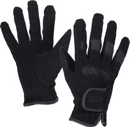 Produktbild von QHP Reithandschuhe Q-essentials Multi Unisex Schwarz aus Polyester