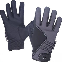 QHP Reithandschuhe Tromso Waterproof Softshell Winterhandschuhe Schwarz XS – Bild 1 von 3