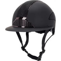 Produktbild von QHP Reithelm Detroit mit Polovisier Schwarz Unisex 55/57 cm