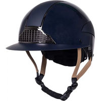 Produktbild von QHP Reithelm Miami Polo Visor Unisex Dunkelblau 57-59 cm CE-zertifiziert