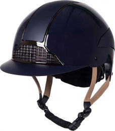 QHP Reithelm Miami Sicherheitsschutz Kunststoff Blau Schwarz Unisex 51-55 cm – Bild 1 von 7