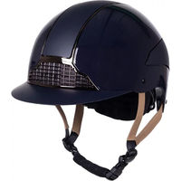 Produktbild von QHP Reithelm Miami Sicherheitsschutz Kunststoff Blau Schwarz Unisex 51-55 cm