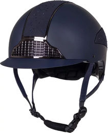 QHP Reithelm Ohio mit Standardvisier Navy Blau Grösse 51-55 – Bild 1 von 4
