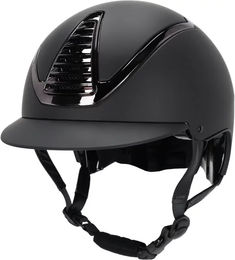 QHP Reithelm Toledo Schwarz Größe 51-55 cm – Bild 1 von 1