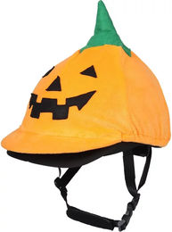 QHP Reithelmüberzug Halloween aus Polyester in Orange Unisex – Bild 1 von 4