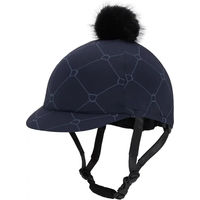 Produktbild von QHP Reithelmüberzug Liora Blau aus Polyester Unisex