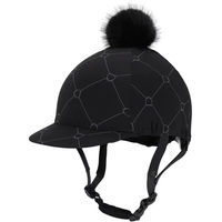 Produktbild von QHP Reithelmüberzug Liora Schwarz aus Polyester Unisex