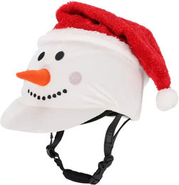 QHP Reithelmüberzug Noël aus Polyester für Winter und Unisex – Bild 1 von 2