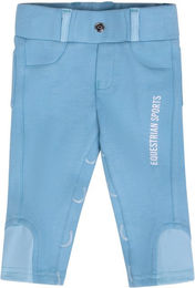 Produktbild von QHP Reithose Bobby für Kinder aus Baumwolle in Grün oder Blau