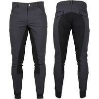 Produktbild von QHP Reithose Jack aus Baumwolle mit Sitzfläche aus Lederimitat Unisex Größe 44