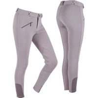 Produktbild von QHP Reithose Junior Kids aus Baumwolle in Beige oder Grau