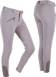 QHP Reithose Junior Kids aus Baumwolle in Beige oder Grau – Bild 1 von 2