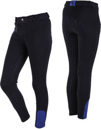 QHP Reithose Junior Kids Vollbesatz aus Baumwolle Weiß Gr. 140 – Bild 1 von 2