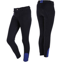 Produktbild von QHP Reithose Junior Kids Vollbesatz aus Baumwolle Weiß Gr. 140