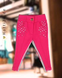 Produktbild von QHP Reithose Junior Mickey Fuchsia Rosa für Kinder