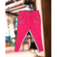 Produktbild von QHP Reithose Junior Mickey Fuchsia Rosa für Kinder