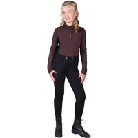 Produktbild von QHP Reithose Kae Junior mit Knie-Grip für Kinder in Schwarz