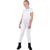 Produktbild von QHP Reithose Kids Mid Grip Weiß Polyamid Ganzjährig Größe 146