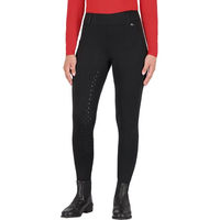 Produktbild von QHP Reithose Oakleigh Reitleggings Full Grip Unisex Schwarz Größe 36