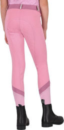 QHP Reithose Rosalynn Junior für Kinder in Rosa aus Polyester für den Sommer Größe 140 – Bild 1 von 8