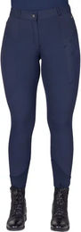 Produktbild von QHP Reithose Summer Mid Grip Damen Blau Größe 34
