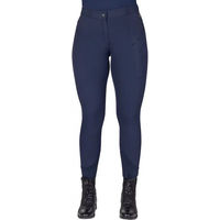 Produktbild von QHP Reithose Summer Mid Grip Damen Blau Größe 36