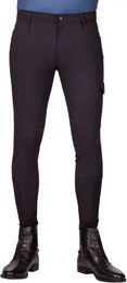 Produktbild von QHP Reithose Swen Mid Grip für Herren in Schwarz Größe 48