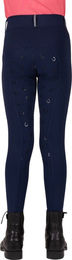 Produktbild von QHP Reitlegging Jaily Junior Kinder Reithose aus Polyester in Rosa oder Blau Größe 152