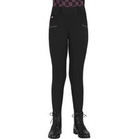 Produktbild von QHP Reitleggings Lize Junior Winter Reithose für Kinder in Schwarz