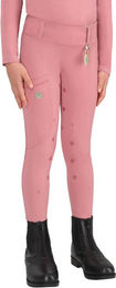 QHP Reitleggings Lucky Start Kinder Vollgrip soft-pink Größe 152 – Bild 1 von 1