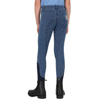 Produktbild von QHP Reitleggings Rosalynn Junior Reithose für Kinder aus Baumwolle in Blau