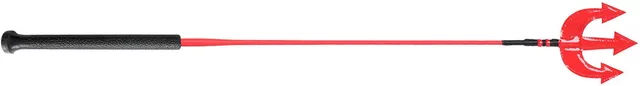QHP Reitpeitsche Halloween mit gummiertem Griff 65 cm Devil – Bild 1 von 4