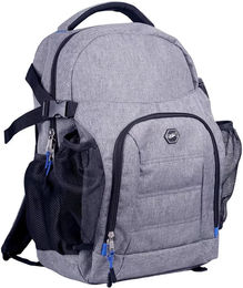 QHP Reitrucksack Jeans Look Grau 20 Liter aus Polyester - 20 l – Bild 1 von 6