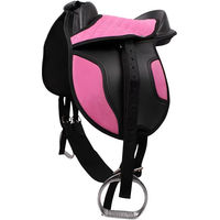 Produktbild von QHP Reitsattel für Shetlandponys in Rosa aus Kunststoff - 1 Stk.