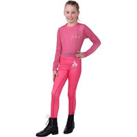 Produktbild von QHP Reitshirt Langarm für Kids in Rosa Größe 140 aus Polyester ganzjährig nutzbar