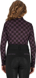 Produktbild von QHP Reitshirt Lize Junior Kids Winter Polyester Schwarz Lila Bunt