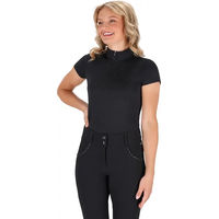 Produktbild von QHP Reitshirt Oakleigh Damen Schwarz Größe 38