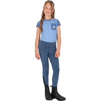 Produktbild von QHP Reitshirt Rosalynn Sportshirt für Kids aus Polyester Blau