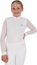 QHP Reitshirt Sennah Junior Winter Polo für Mädchen Weiß Größe 128 – Bild 1 von 6