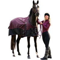 Produktbild von QHP Reitshirt Zahra Sportshirt für Damen aus Polyester Winter in Rot und Lila Größe 42