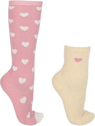 QHP Reitsocken Damen Fluffy Heart Geschenkbox 2er-Pack Größe 39-42 – Bild 1 von 1