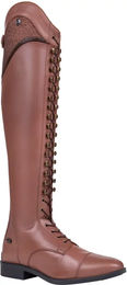 QHP Reitstiefel Hailey aus Leder für Damen in Braun Größe 38 – Bild 1 von 2