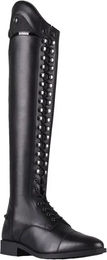 QHP Reitstiefel Hailey Junior aus Leder Schwarz Größe 38 – Bild 1 von 8